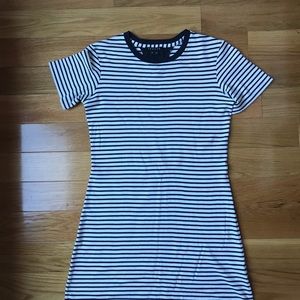 Striped Knit Theory T-shirt Dress